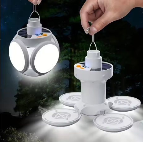 Nunca Más a Oscuras - Lámpara Solar LED Plegable Con Control